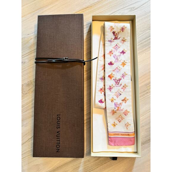 LV LOUIS VUITTON Richard Prince Watercolor Aquarelle Bandeau Scarf ULTRA RARE - Picture 13 of 14